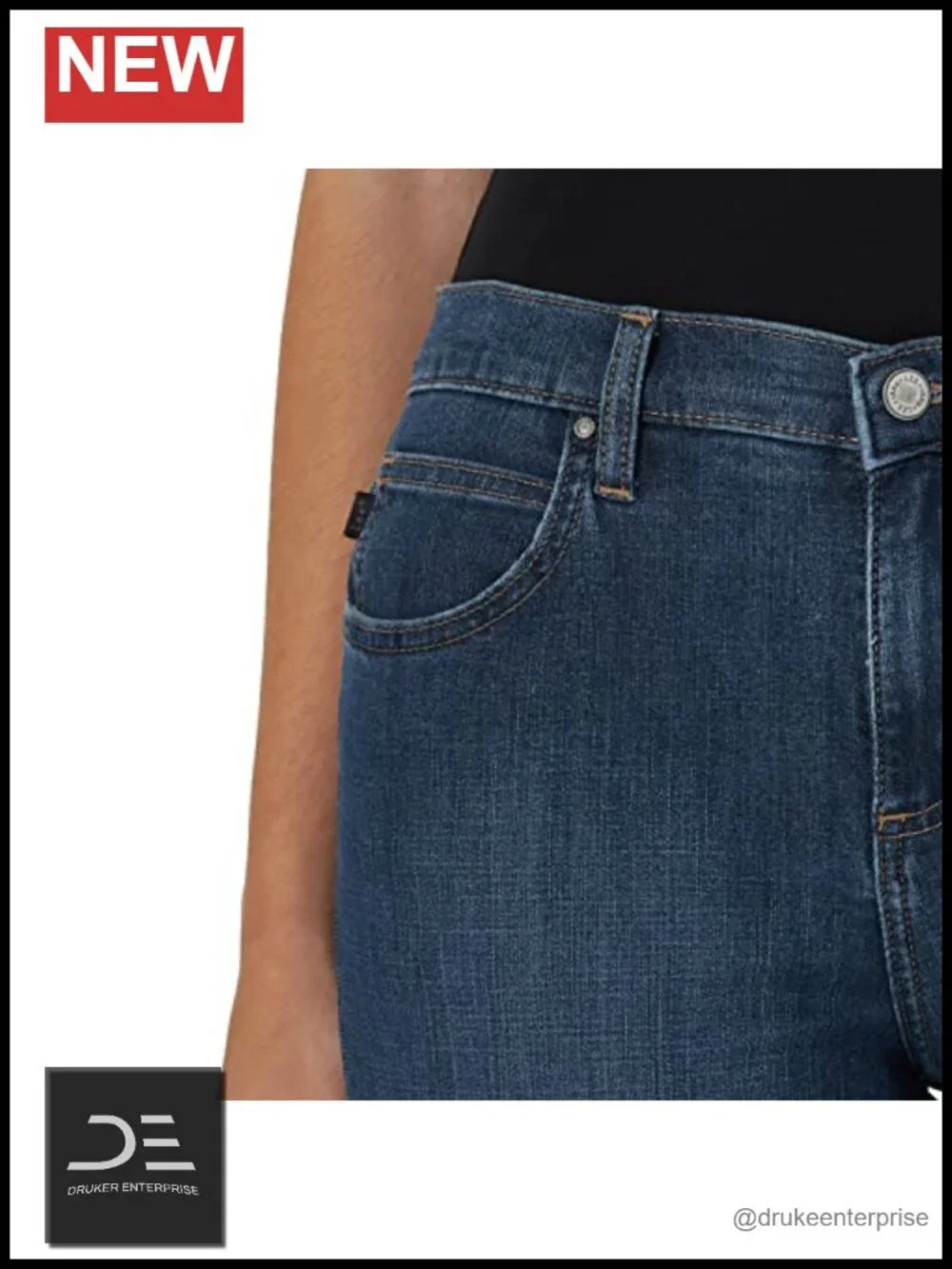Relaxed Fit Bermuda Shorts Denim Mid-Rise 10in Inseam 5 Pockets